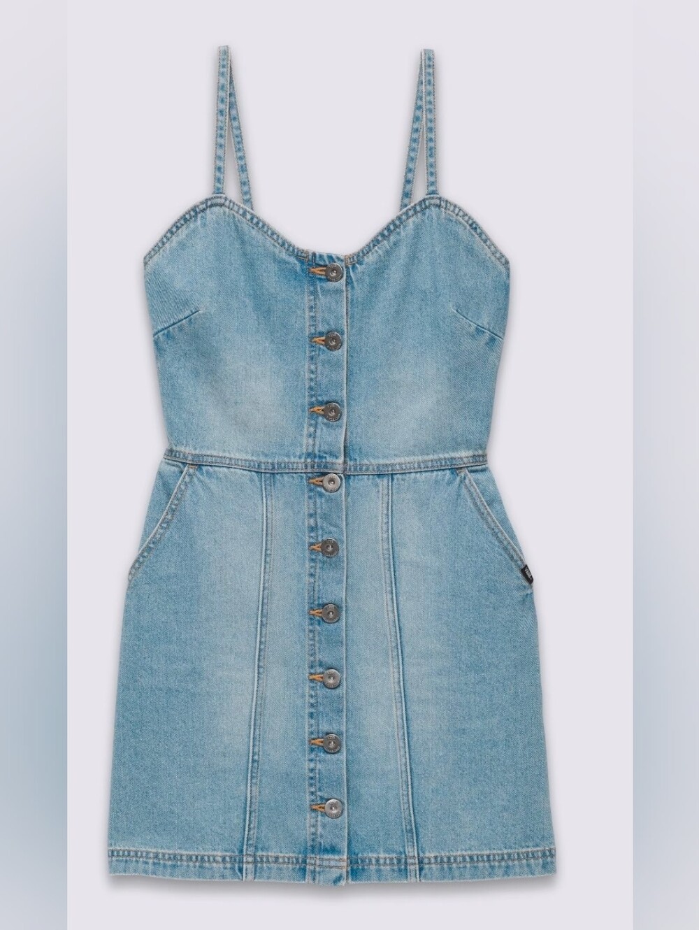 Vans Denim Button Front Mini Dress